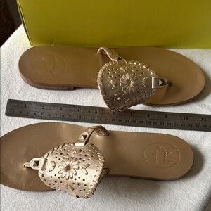 Jack Rogers Metallic Gold Sandals